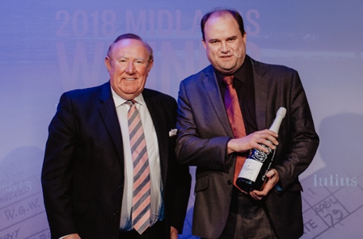 Steven Greenall with Andrew Neil- Midlands Economic Disruptor of the Year Awards 2018-1